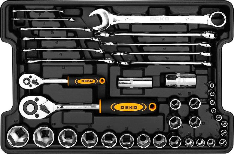 Набор инструментов Deko DKMT95 Premium 95 предметов (жесткий кейс) фото 2