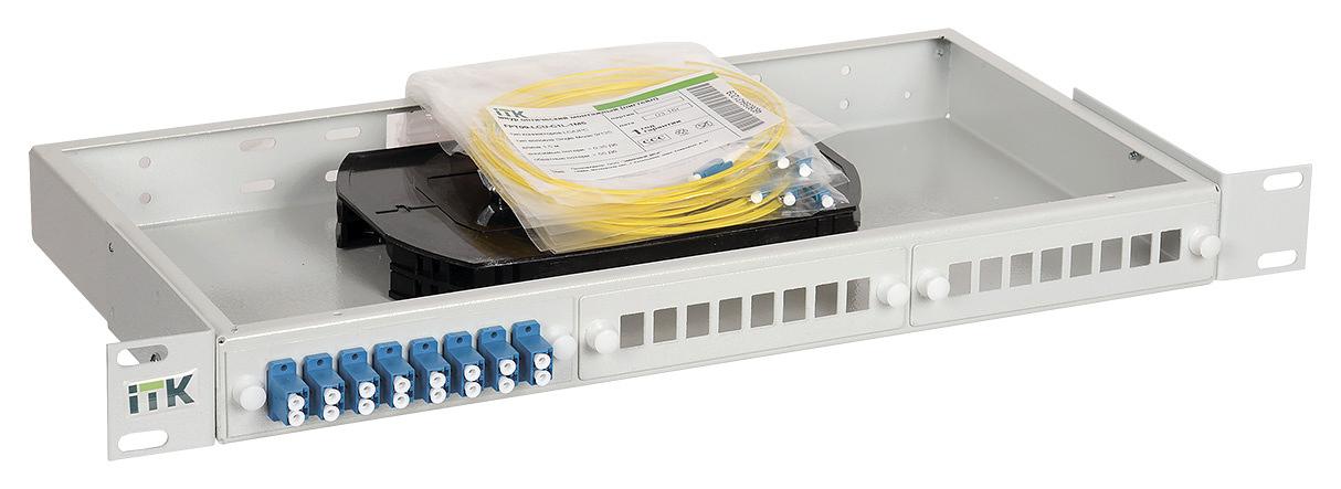 Панель ITK FOBX24-1U-8LCUD09 19" 1U 24xLC дупл. 9/125 OS1/OS2 (упак.:1шт) фото 1