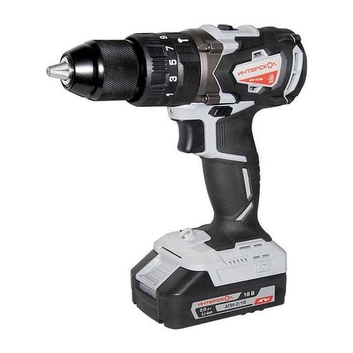 Дрель-шуруповерт Интерскол ДАУ-13/18В аккум. патрон:быстрозажимной (кейс в комплекте) фото 1