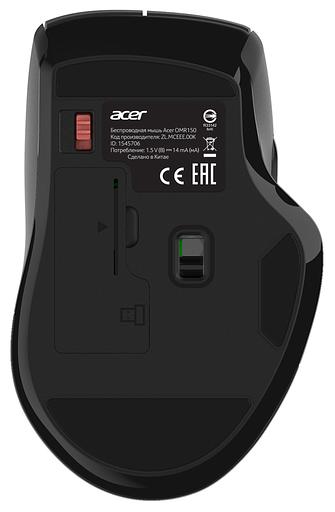 Мышь Acer OMR150 черный оптическая (1600dpi) беспроводная USB (6but) фото 2