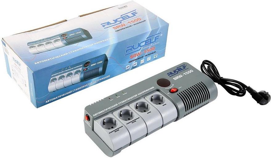 Стабилизатор напряжения Rucelf SRW-1500-D 1.5кВА однофазный белый фото 3