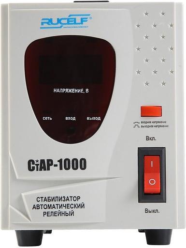 Стабилизатор напряжения Rucelf СтАР-1000 1кВА однофазный белый фото 2