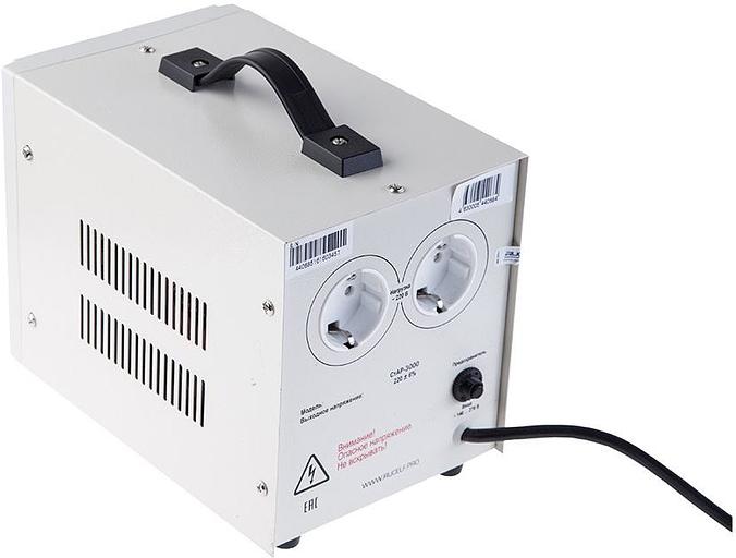 Стабилизатор напряжения Rucelf СтАР-3000 3кВА однофазный белый фото 3