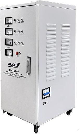 Стабилизатор напряжения Rucelf SDV-3-20000 20кВА трехфазный белый фото 1