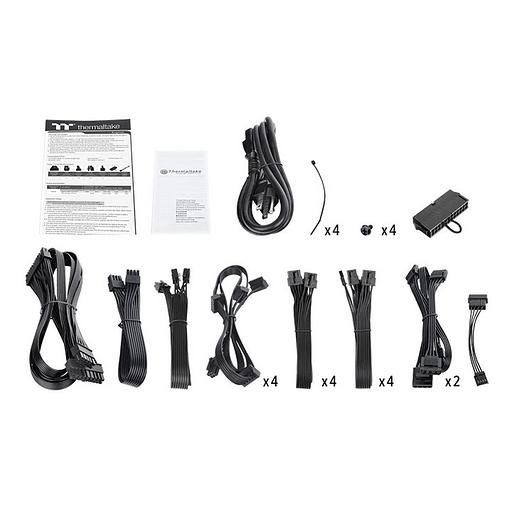 Блок питания Thermaltake ATX 1500W Toughpower Grand TF1 80+ titanium (24+4+4pin) APFC 140mm fan color 12xSATA Cab Manag RTL фото 6