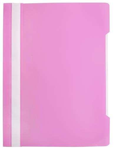 Папка-скоросшиватель Бюрократ Pastel -PSLPAST/PINK A4 прозрач.верх.лист пластик розовый 0.14/0.18 фото 2