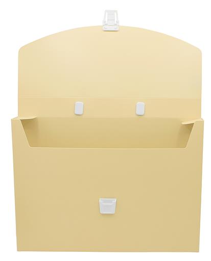 Портфель Бюрократ Pastel PASTPP01YEL 1 отдел. A4 пластик 0.7мм желтый фото 3