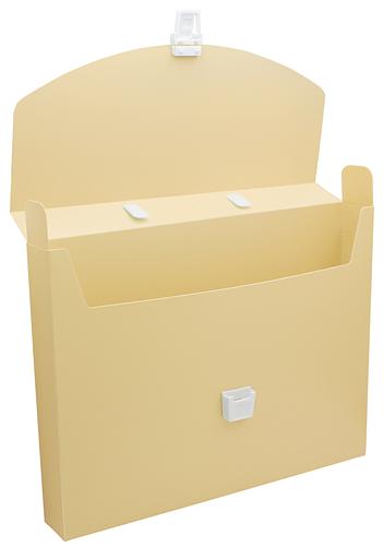 Портфель Бюрократ Pastel PASTPP01YEL 1 отдел. A4 пластик 0.7мм желтый фото 5