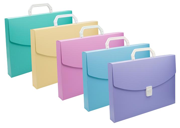 Портфель Бюрократ Pastel PASTPP01YEL 1 отдел. A4 пластик 0.7мм желтый фото 6