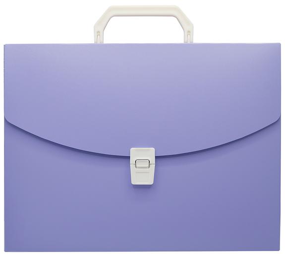 Портфель Бюрократ Pastel PASTPP01VIO 1 отдел. A4 пластик 0.7мм фиолетовый фото 1
