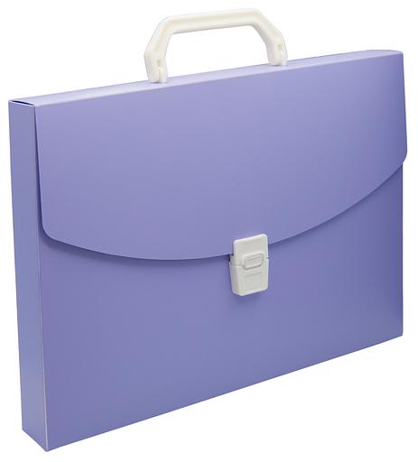 Портфель Бюрократ Pastel PASTPP01VIO 1 отдел. A4 пластик 0.7мм фиолетовый фото 2