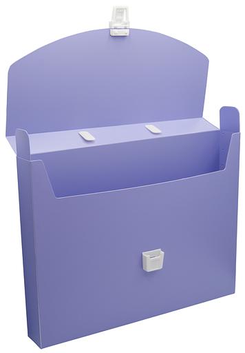 Портфель Бюрократ Pastel PASTPP01VIO 1 отдел. A4 пластик 0.7мм фиолетовый фото 5