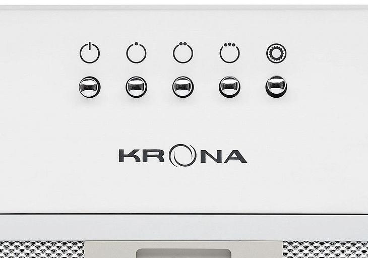 Вытяжка встраиваемая Krona Runa 600 PB белый управление: кнопочное (1 мотор) фото 5