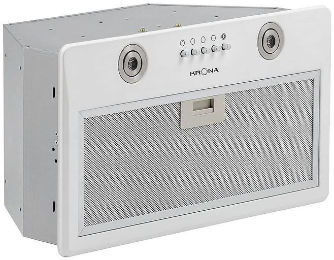 Вытяжка встраиваемая Krona Runa 600 PB белый управление: кнопочное (1 мотор) фото 8