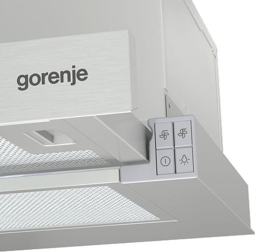 Вытяжка встраиваемая Gorenje TH62E3X нержавеющая сталь управление: кнопочное (1 мотор) фото 3