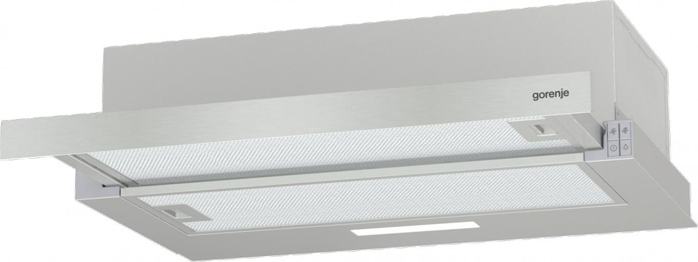 Вытяжка встраиваемая Gorenje TH62E3X нержавеющая сталь управление: кнопочное (1 мотор) фото 6