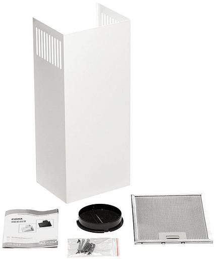 Вытяжка каминная Krona Fiona 600 PB белый управление: кнопочное (1 мотор) фото 4