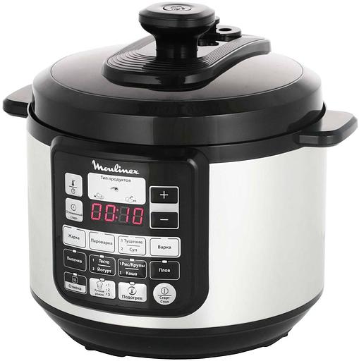 Мультиварка-скороварка Moulinex CE620D32 5л 1000Вт серебристый/черный фото 1