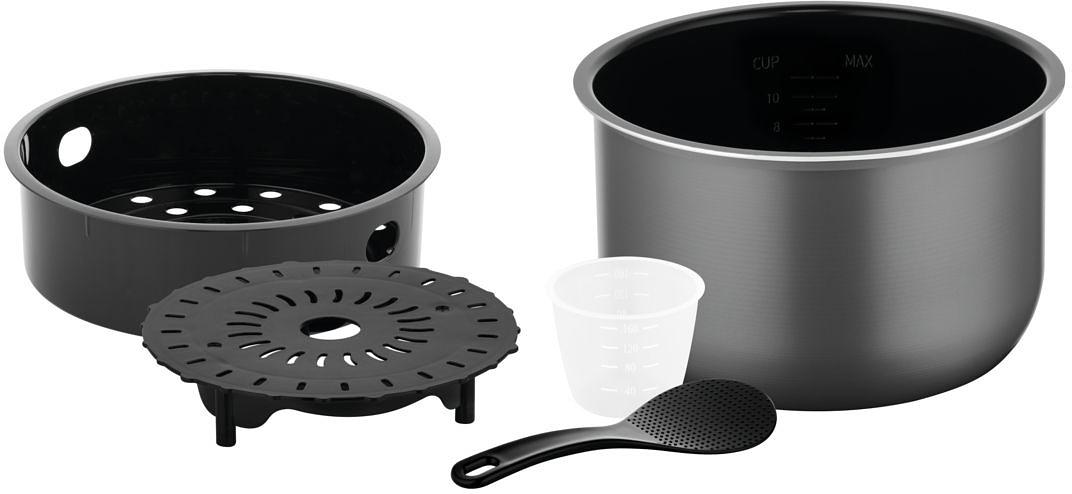 Мультиварка-скороварка Moulinex CE620D32 5л 1000Вт серебристый/черный фото 4