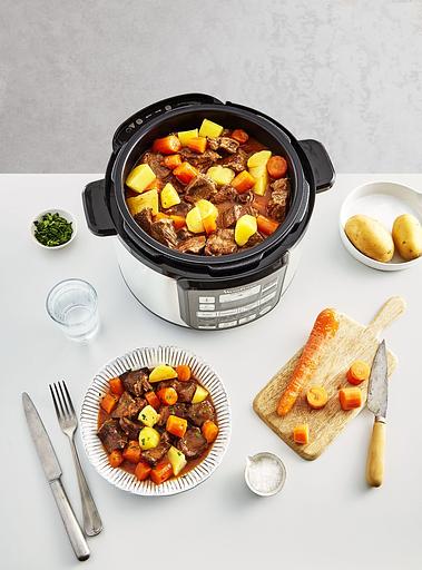 Мультиварка-скороварка Moulinex CE620D32 5л 1000Вт серебристый/черный фото 7