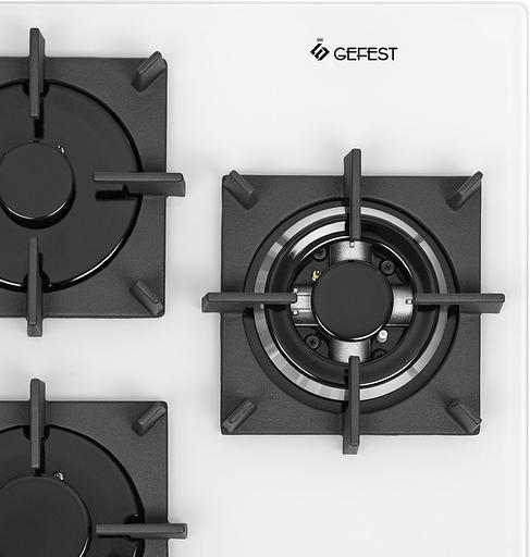 Газовая варочная поверхность Gefest ПВГ 2100-01 K32 белый фото 5