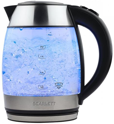 Чайник электрический Scarlett SC-EK27G94 1.7л. 2200Вт нержавеющая сталь (корпус: стекло) фото 4