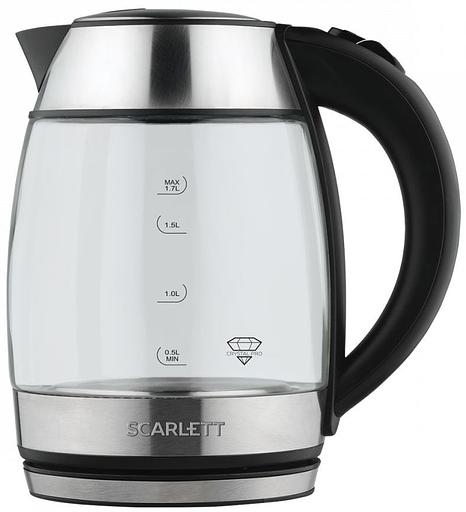 Чайник электрический Scarlett SC-EK27G94 1.7л. 2200Вт нержавеющая сталь (корпус: стекло) фото 5