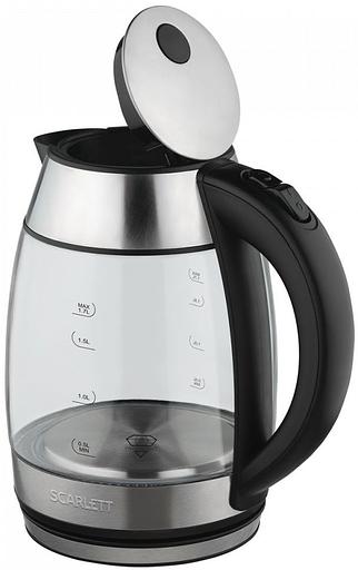 Чайник электрический Scarlett SC-EK27G94 1.7л. 2200Вт нержавеющая сталь (корпус: стекло) фото 6