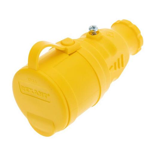 Розетка силовая Rexant (111-122) откр. зазем. крыш. IP44 желтый (упак.:1шт) фото 2