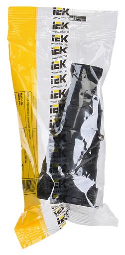 Блок силовая (1 розетка) IEK Омега (PKR21-016-2-K02) откр. зазем. крыш. IP44 черный (упак.:1шт) фото 2