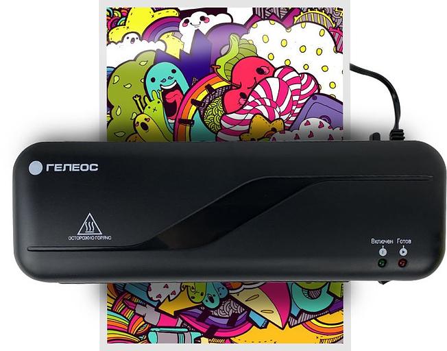 Ламинатор Heleos ЛМ_А4C черный A4 (75-150мкм) 30см/мин (2вал.) лам.фото фото 7