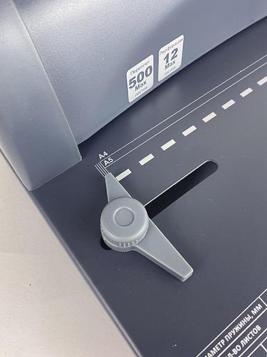 Переплетчик Heleos БП-12 A4/перф.12л.сшив/макс.450л./пластик.пруж. (6-51мм) фото 8