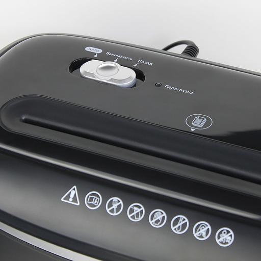 Шредер Heleos УД14-5 черный (секр.P-5) фрагменты 4лист. 14лтр. скобы пл.карты фото 4