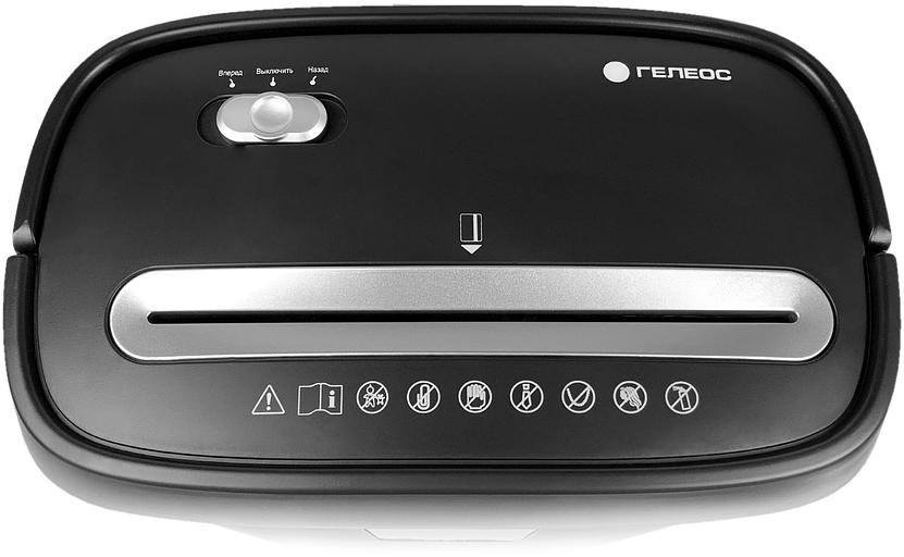 Шредер Heleos УД15-4 черный (секр.P-4) фрагменты 7лист. 15лтр. скобы пл.карты фото 4