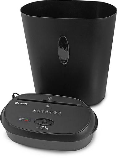 Шредер Heleos УМ24-4 черный (секр.P-4) фрагменты 14лист. 24лтр. скрепки скобы пл.карты CD фото 3