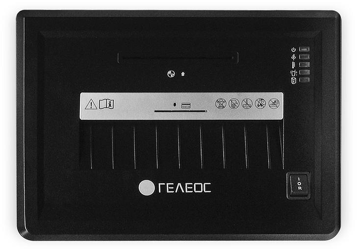 Шредер Heleos УМ26-4 белый/черный (секр.P-4) фрагменты 16лист. 26лтр. скрепки скобы пл.карты CD фото 5