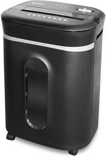 Шредер Heleos УМ28-4 черный (секр.P-4) фрагменты 17лист. 28лтр. скрепки скобы пл.карты CD фото 2