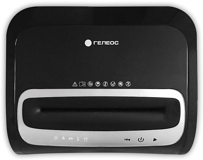 Шредер Heleos УМ35-5 черный (секр.P-5) фрагменты 23лист. 35лтр. скрепки скобы пл.карты CD фото 4