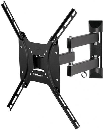 Кронштейн для телевизора Kromax OPTIMA-404 черный 15"-55" макс.35кг настенный поворотно-выдвижной и наклонный фото 1