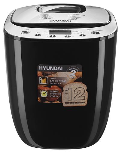 Хлебопечь Hyundai HYBM-P0212 600Вт черный/серебристый фото 2