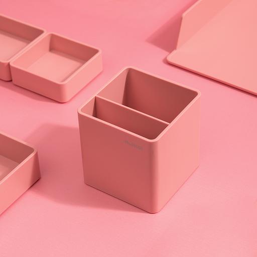 Подставка Deli ENS011PINK Nusign для пишущих принадлежностей розовый пластик фото 4