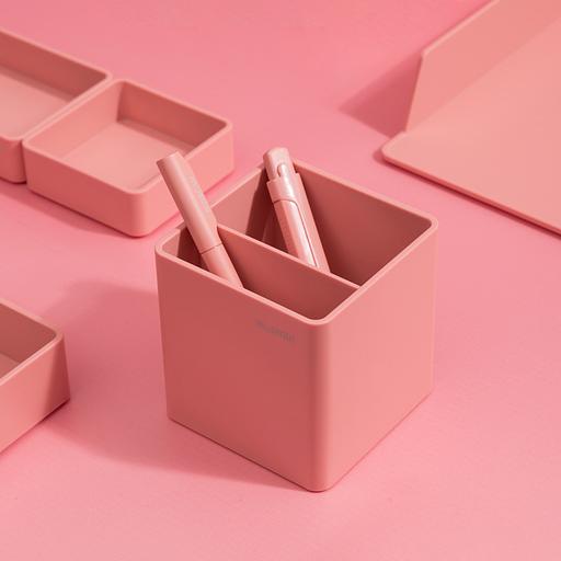 Подставка Deli ENS011PINK Nusign для пишущих принадлежностей розовый пластик фото 5