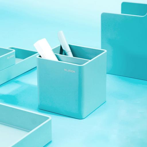 Подставка Deli ENS011blue Nusign для пишущих принадлежностей синий пластик фото 5