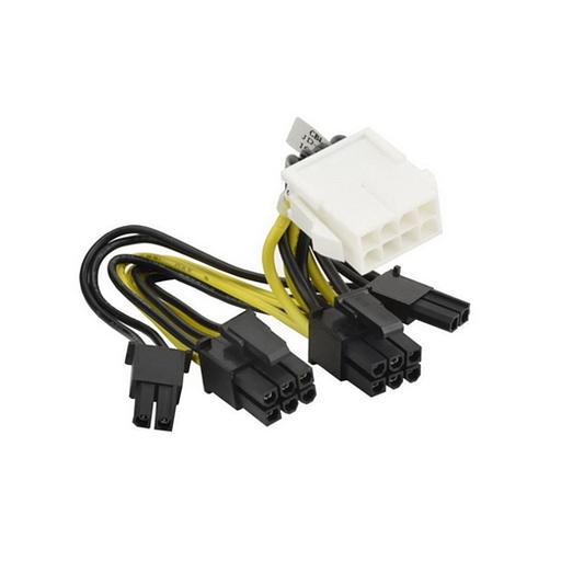 Кабель SuperMicro CBL-PWEX-1040 GPU 2x4M/CPU to two 2x3F+ 2x1F PCIe P4.2 5CM 16/20AW фото 1