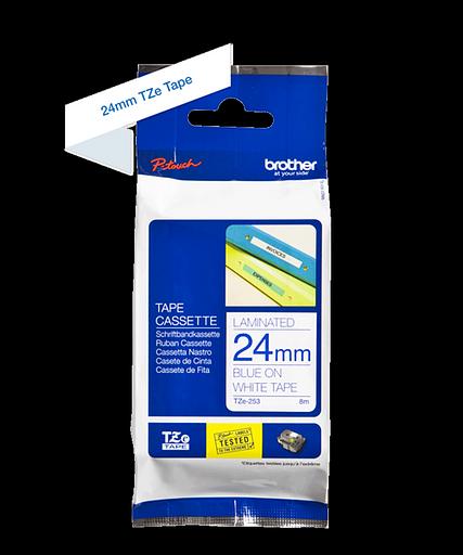 Картридж ленточный Brother TZE253 для Brother P-Touch фото 1