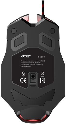 Мышь Acer OMW125 черный оптическая (3200dpi) USB (6but) фото 2