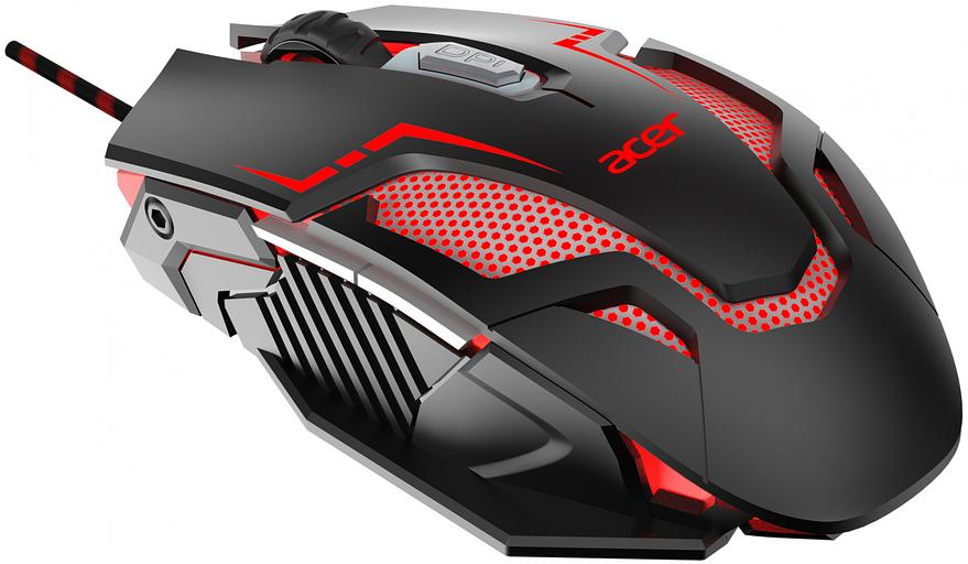 Мышь Acer OMW125 черный оптическая (3200dpi) USB (6but) фото 6