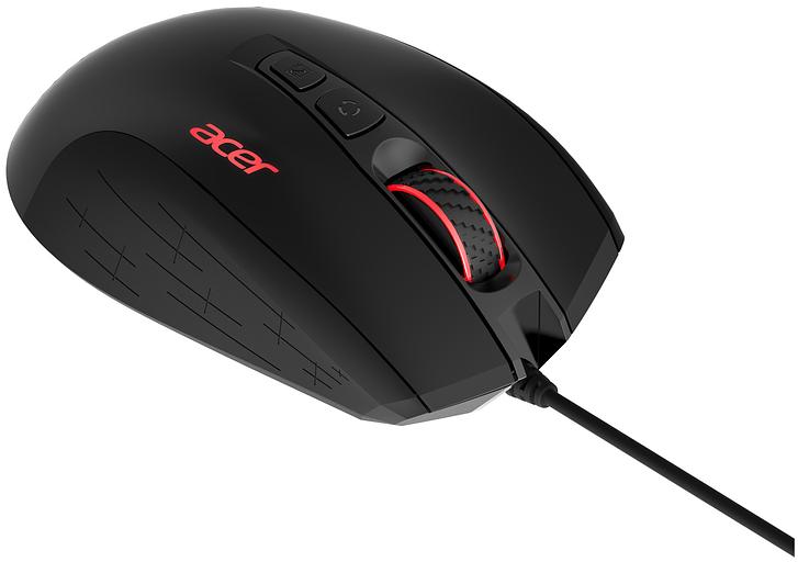 Мышь Acer OMW124 черный оптическая (6400dpi) USB (6but) фото 5