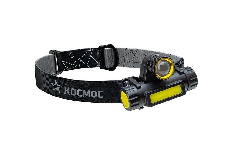 Фонарь налобный Космос KOCH103WLITH черный/желтый 6Вт лам.:светодиод.x1 фото 3