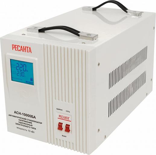Стабилизатор напряжения Ресанта АСН-10000БА однофазный серый (63/6/40) фото 8